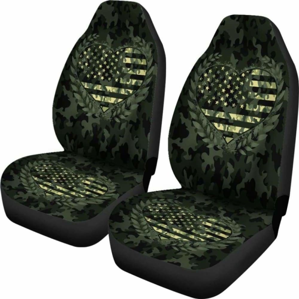 Camouflage Green Car Seat Cover 112608