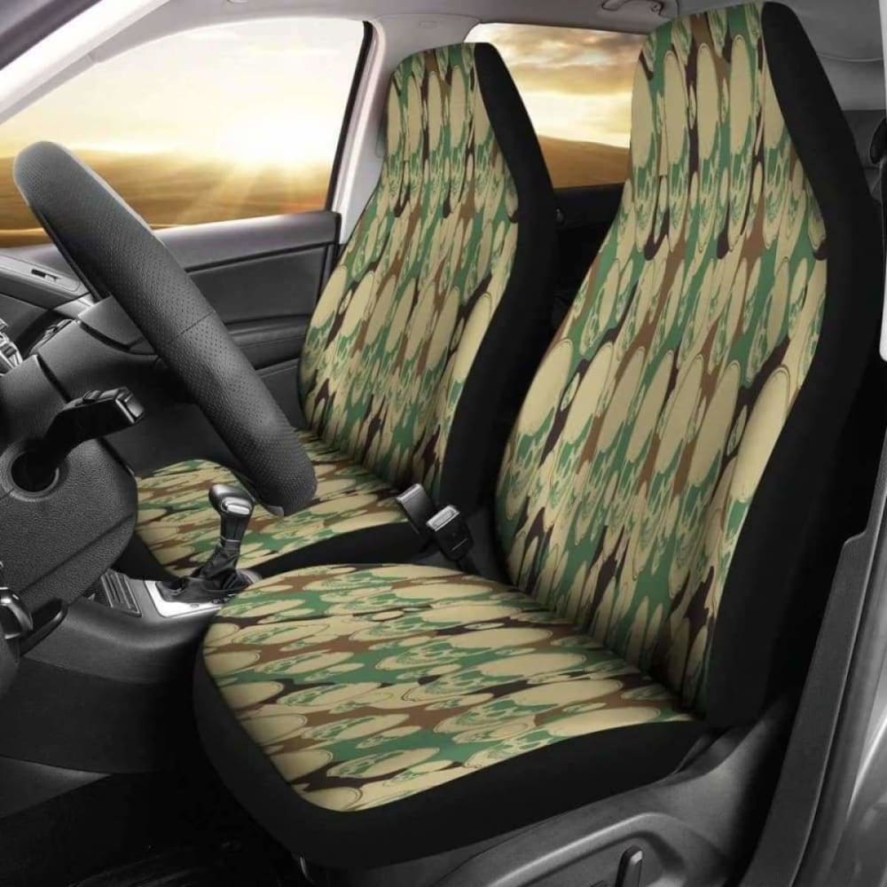 Camouflage Skull Car Seat Covers 113208