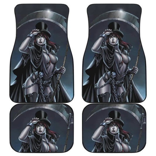 Can Not Escape From Dark Queen Grim Reaper Car Floor Mats 210603 - YourCarButBetter