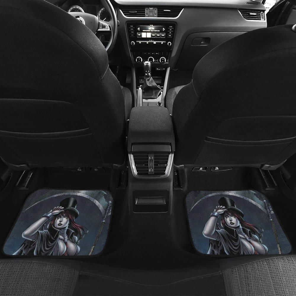 Can Not Escape From Dark Queen Grim Reaper Car Floor Mats 210603 - YourCarButBetter