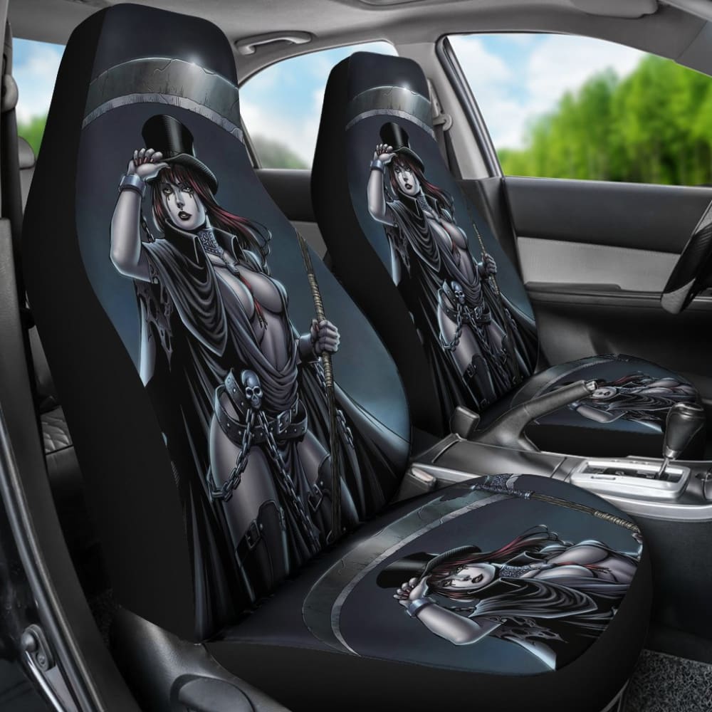 Can Not Escape From Dark Queen Grim Reaper Car Seat Covers 210603 - YourCarButBetter