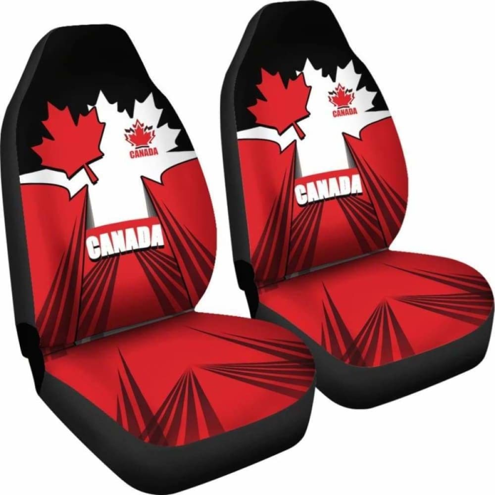 Canada Car Seat Covers - Canadian Red Maple - 174914 - YourCarButBetter