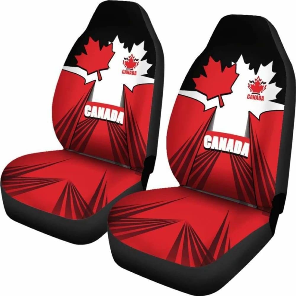 Canada Car Seat Covers - Canadian Red Maple - 174914 - YourCarButBetter