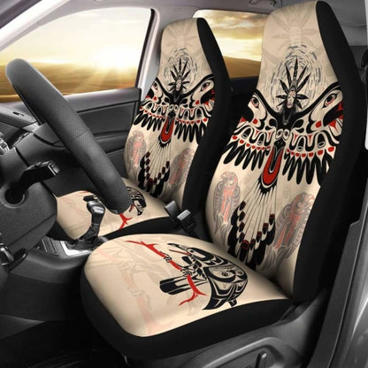Canada Car Seat Covers Haida Bird 550317 - YourCarButBetter