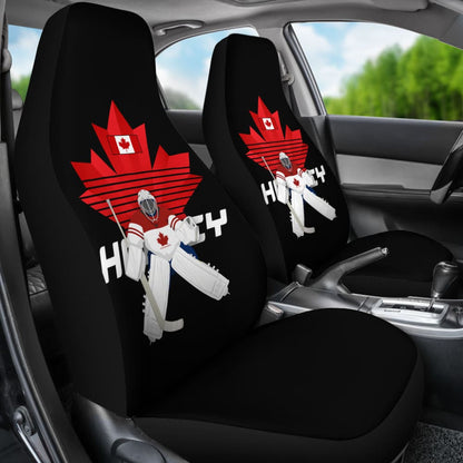 Canada Car Seat Covers Canada Hockey Player Maple Leaf 550317 - YourCarButBetter