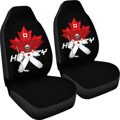 Canada Car Seat Covers Canada Hockey Player Maple Leaf 550317 - YourCarButBetter