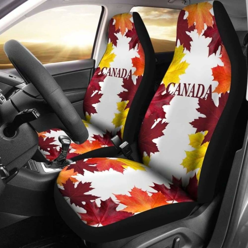 Canada Car Seat Covers - Maple Leaf 01 174914 - YourCarButBetter
