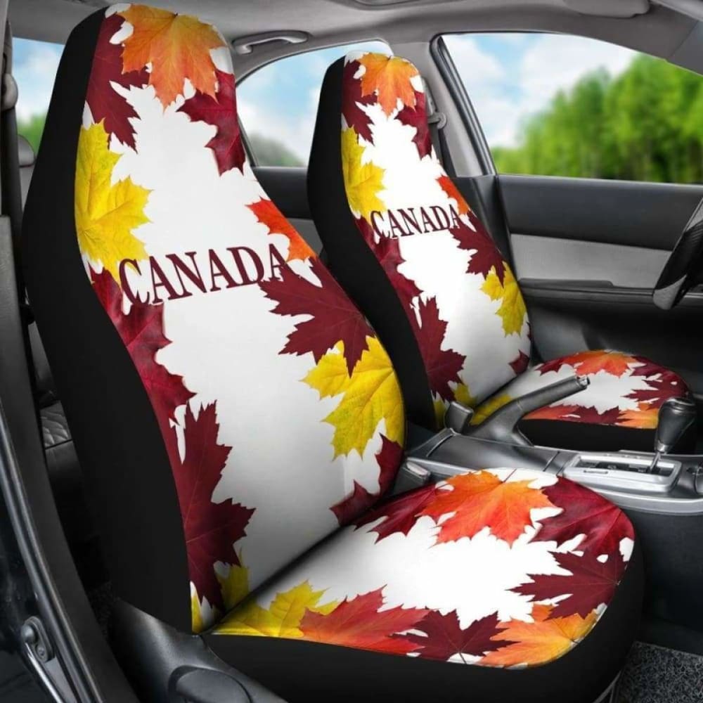 Canada Car Seat Covers - Maple Leaf 01 174914 - YourCarButBetter