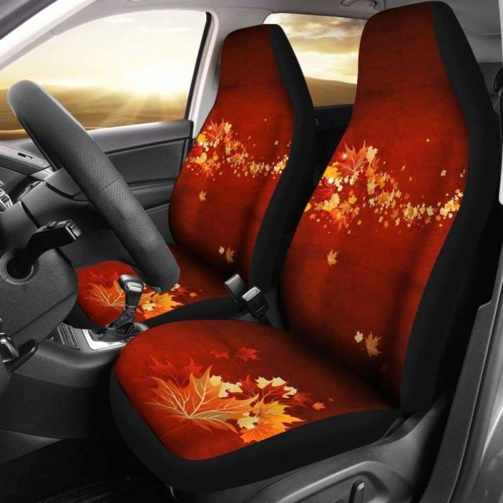 Canada Car Seat Covers Maple Leaf 2 174914 - YourCarButBetter