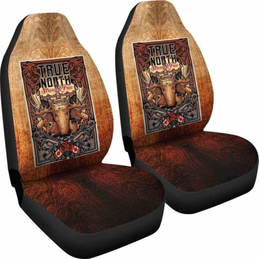 Canada Car Seat Covers True North Strong And Free Poster 7 174510 - YourCarButBetter