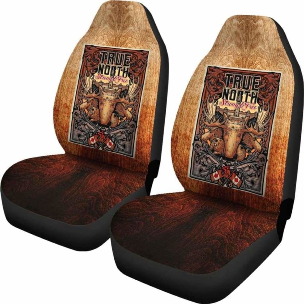 Canada Car Seat Covers True North Strong And Free Poster 7 174510 - YourCarButBetter