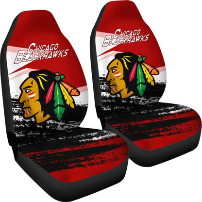 Canada Chicago Blackhawks Red Car Seat Covers 550317 - YourCarButBetter