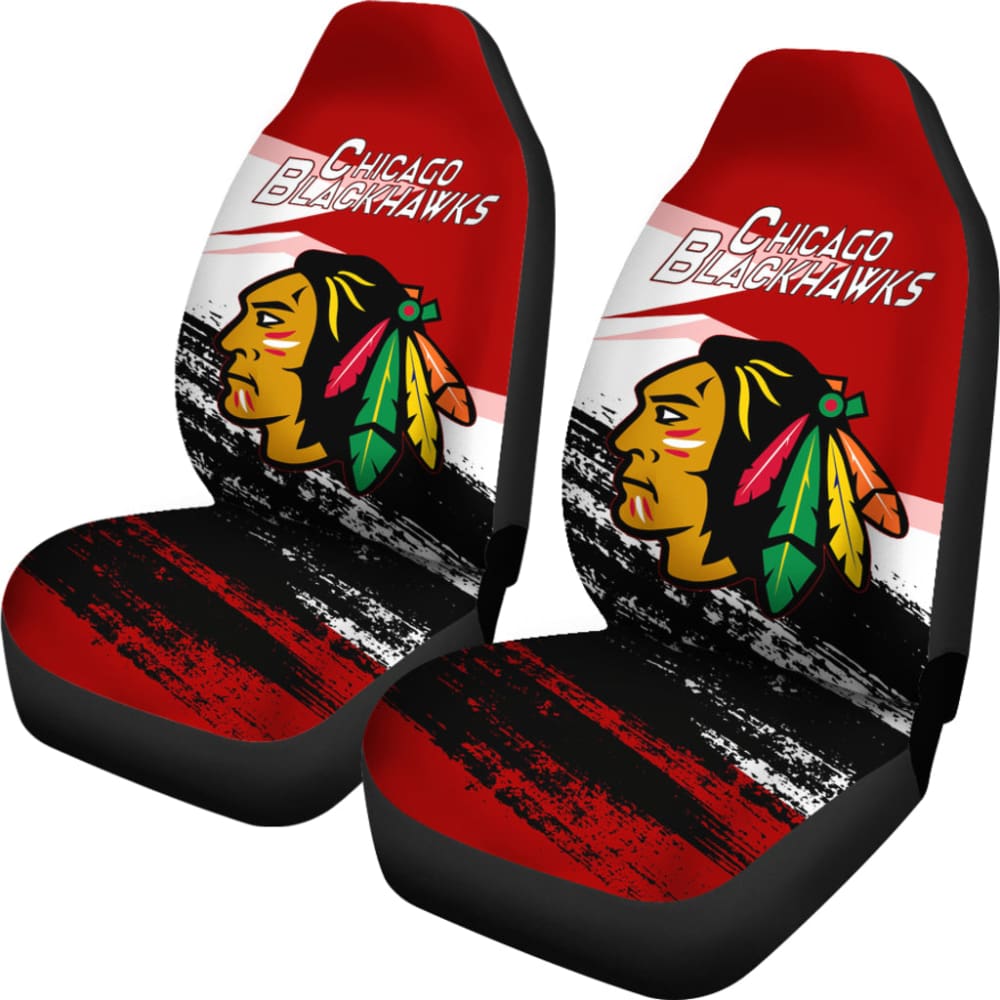 Canada Chicago Blackhawks Red Car Seat Covers 550317 - YourCarButBetter