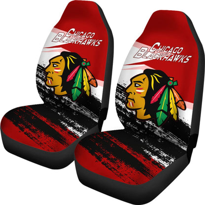 Canada Chicago Blackhawks Red Car Seat Covers 550317 - YourCarButBetter