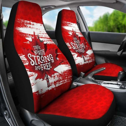 Canada Day True North Strong And Free Car Seat Covers Maple Leaf 7 174914 - YourCarButBetter