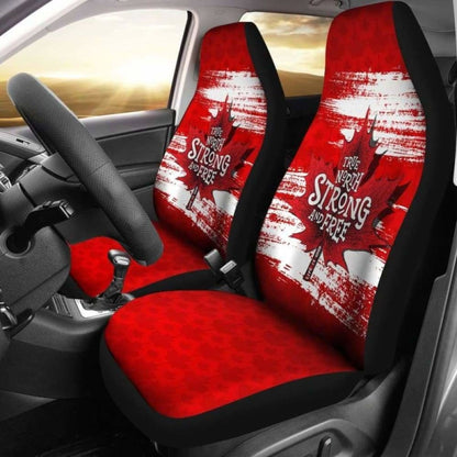 Canada Day True North Strong And Free Car Seat Covers Maple Leaf 7 174914 - YourCarButBetter