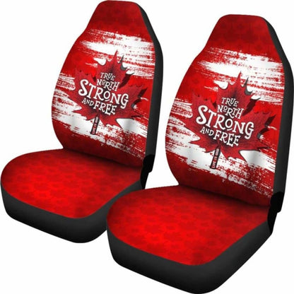 Canada Day True North Strong And Free Car Seat Covers Maple Leaf 7 174914 - YourCarButBetter