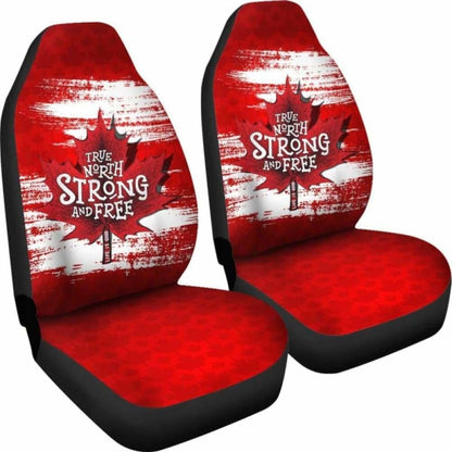 Canada Day True North Strong And Free Car Seat Covers Maple Leaf 7 174914 - YourCarButBetter