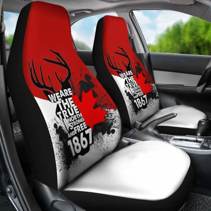 Canada Day True North Strong And Free Car Seat Covers Special 550317 - YourCarButBetter