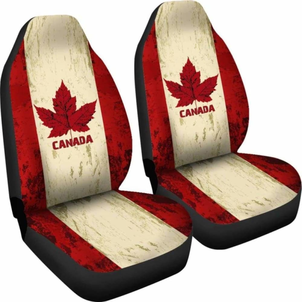 Canada Day True North Strong And Free Car Seat Covers - The Maple Flag 7 174914 - YourCarButBetter