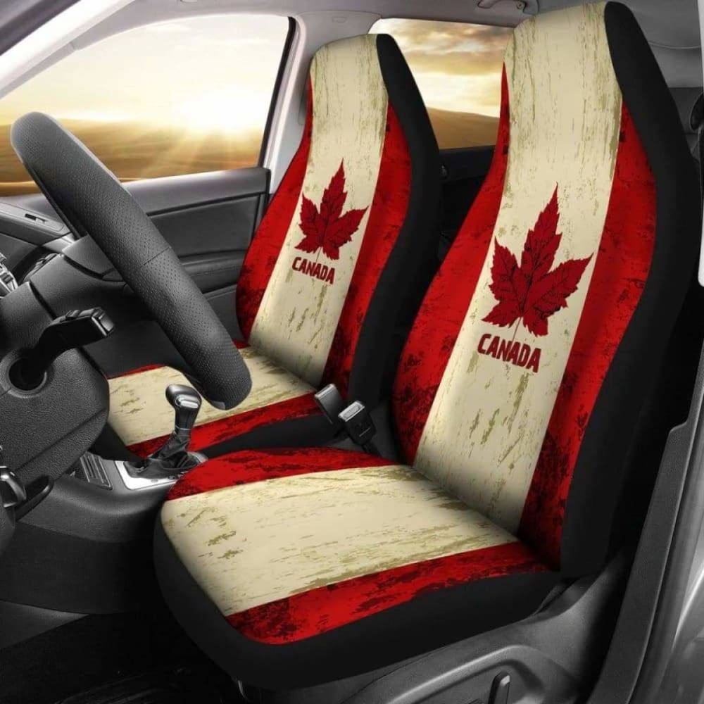 Canada Day True North Strong And Free Car Seat Covers - The Maple Flag 7 174914 - YourCarButBetter