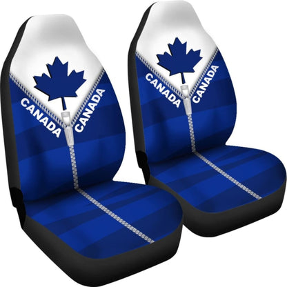 Canada In Me Blue Car Seat Covers Zipper Style2 550317 - YourCarButBetter