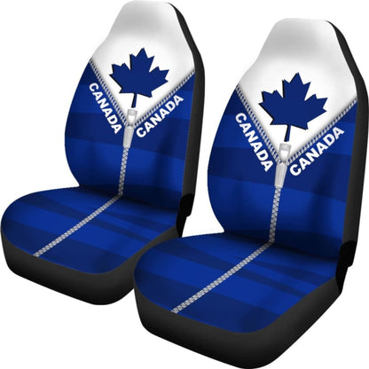Canada In Me Blue Car Seat Covers Zipper Style2 550317 - YourCarButBetter