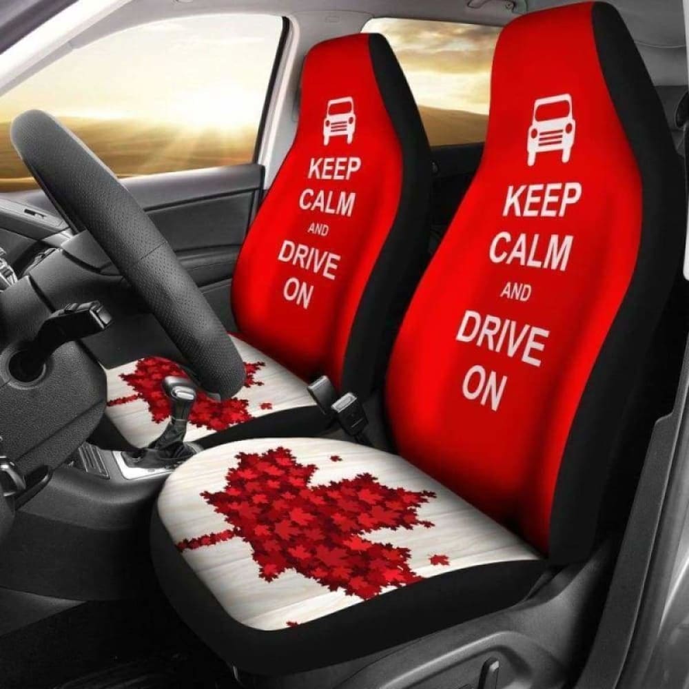 Canada Keep Calm And Drive Car Seat Covers 9 163730 - YourCarButBetter