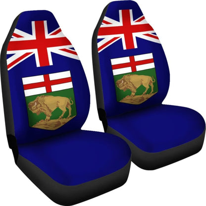 Canada Manitoba Flag Car Seat Covers 550317 - YourCarButBetter