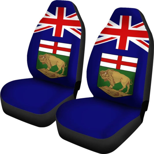 Canada Manitoba Flag Car Seat Covers 550317 - YourCarButBetter