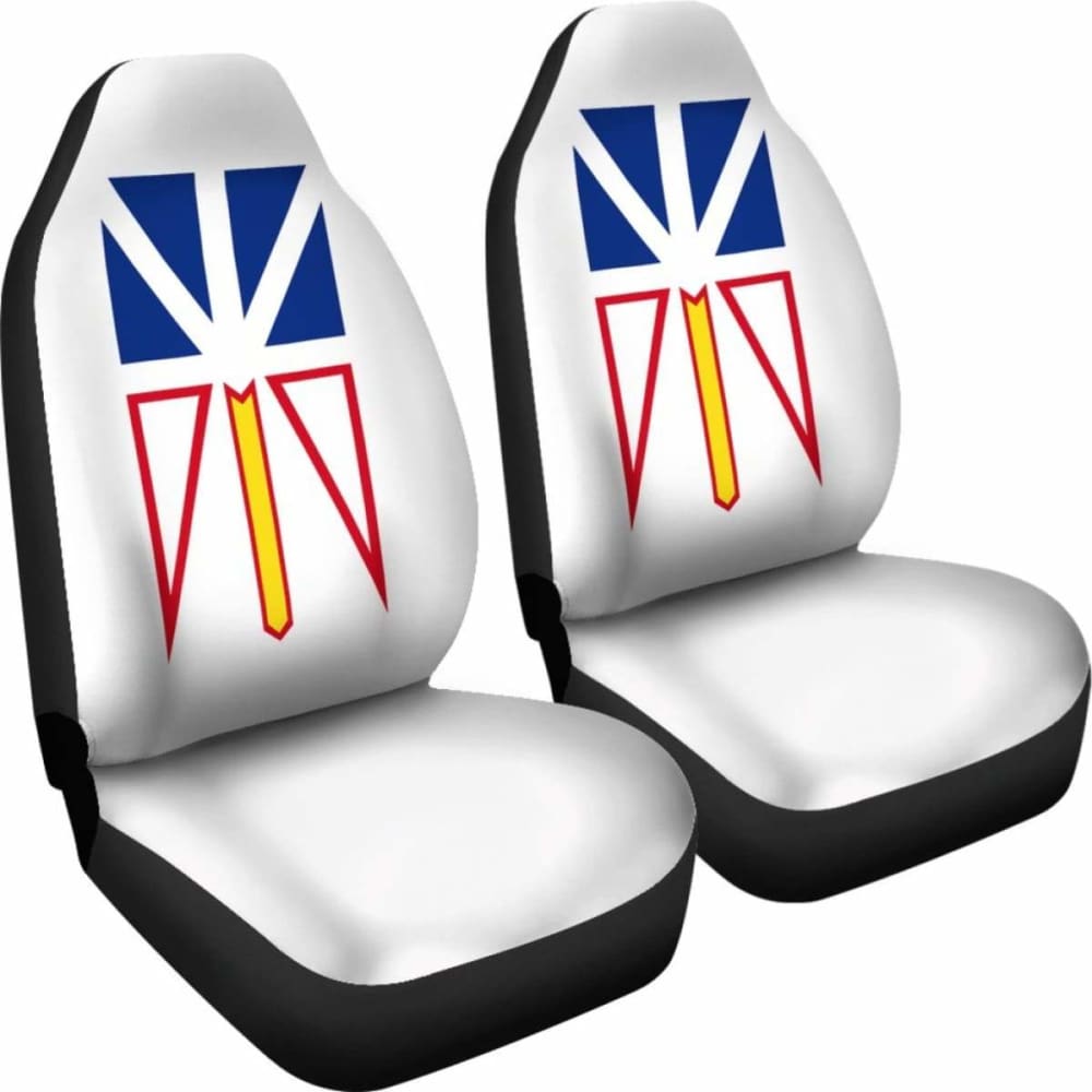 Canada Newfoundland & Labrador Flag Car Seat Covers 1 181703 - YourCarButBetter