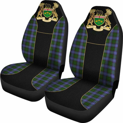 Canada Ontario Coat Of Arms Golden Car Seat Covers Amazing 105905 - YourCarButBetter