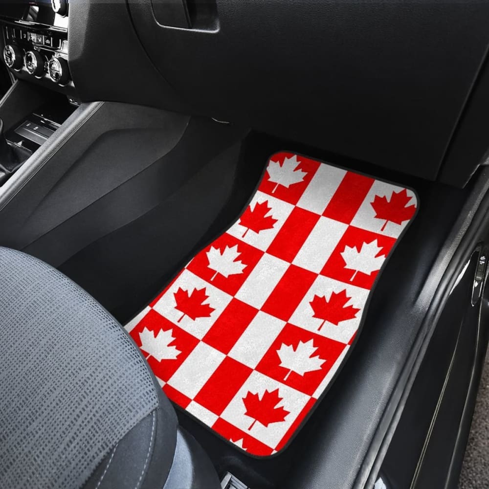 Canada Pattern Print Design 05 Front And Back Car Mats 550317 - YourCarButBetter