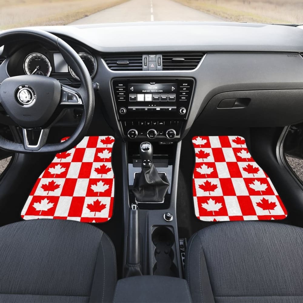 Canada Pattern Print Design 05 Front And Back Car Mats 550317 - YourCarButBetter