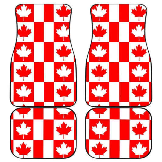 Canada Pattern Print Design 05 Front And Back Car Mats 550317 - YourCarButBetter