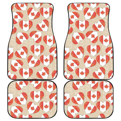 Canada Pattern Print Design Front And Back Car Mats 550317 - YourCarButBetter