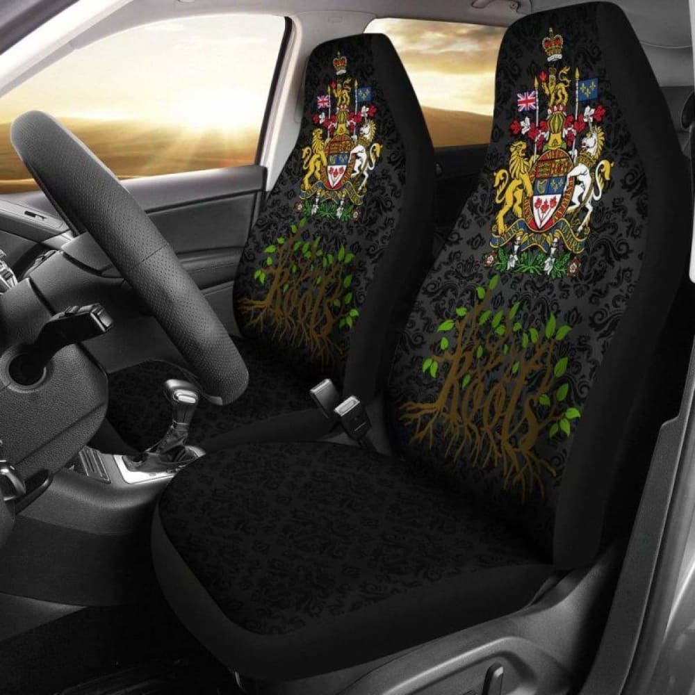 Canada Root Coat Of Arms Car Seat Covers Amazing 105905 - YourCarButBetter