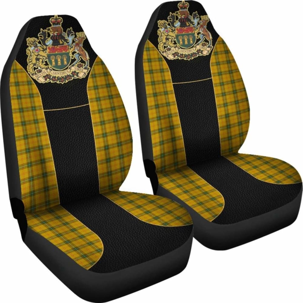 Canada Saskatchewan Coat Of Arms Golden Car Seat Covers Amazing 105905 - YourCarButBetter