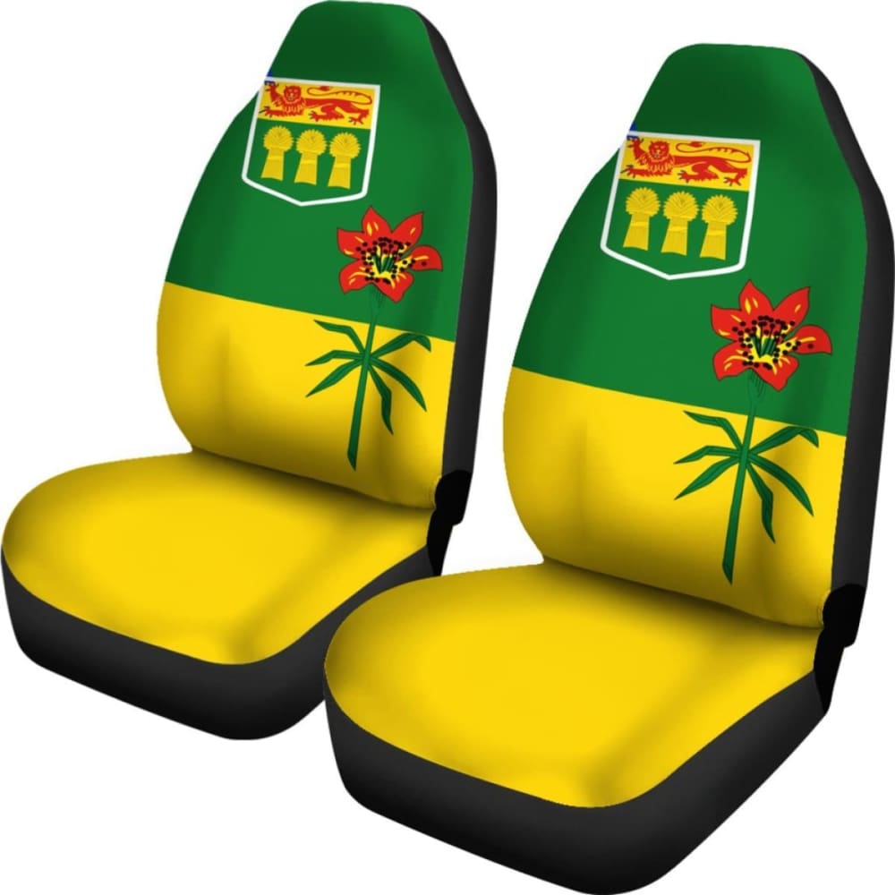Canada Saskatchewan Flag Car Seat Covers 550317 - YourCarButBetter
