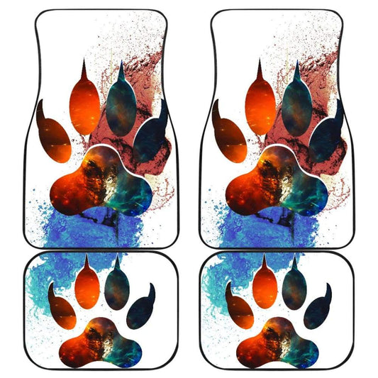 Car Floor Mats Footprint Paw Foot Wolf 212602