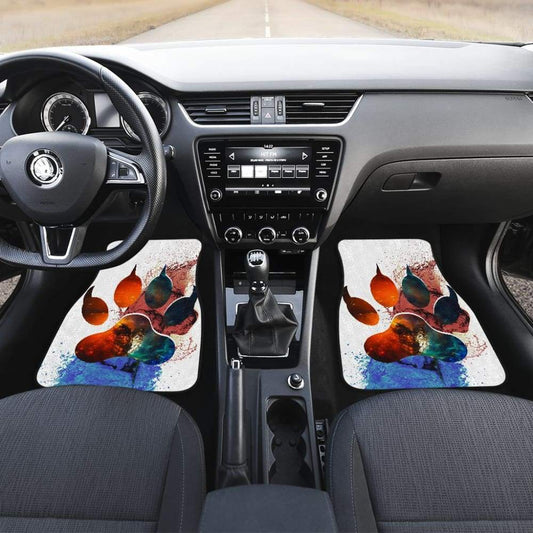 Car Floor Mats Footprint Paw Foot Wolf 212602