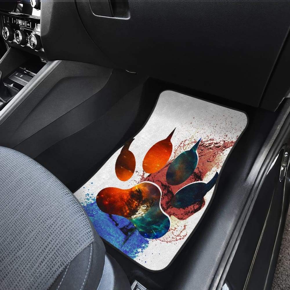 Car Floor Mats Footprint Paw Foot Wolf 212602