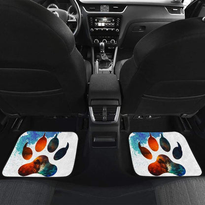 Car Floor Mats Footprint Paw Foot Wolf 212602