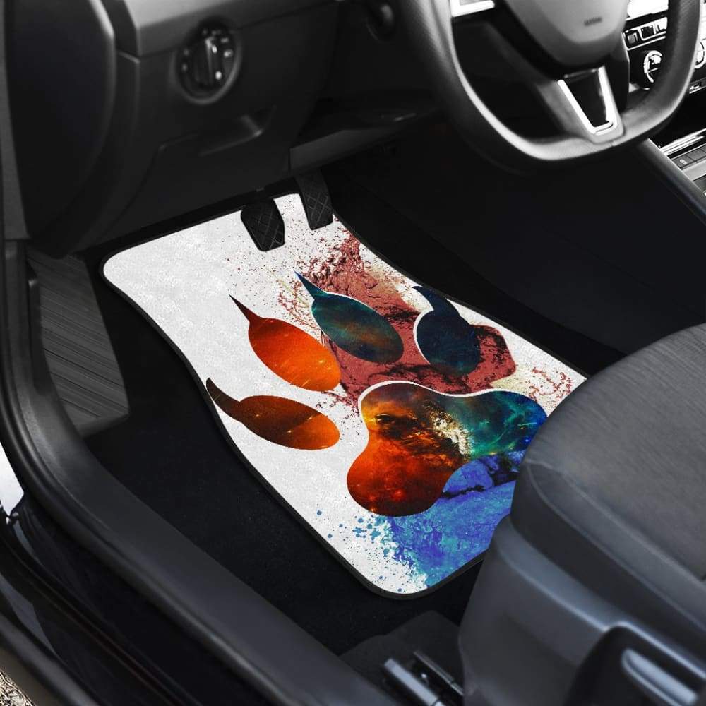 Car Floor Mats Footprint Paw Foot Wolf 212602
