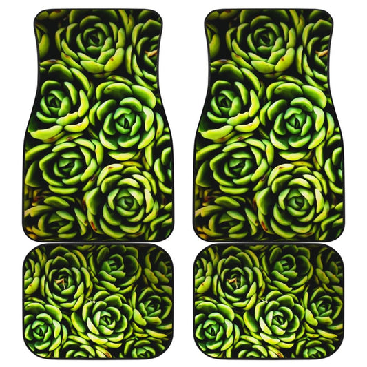 Car Floor Mats Green Flower Succulents Amazing Gift Ideas 212601 - YourCarButBetter