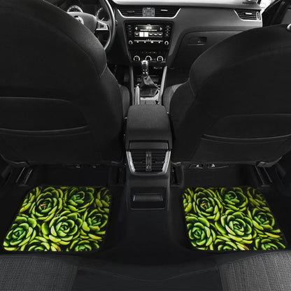 Car Floor Mats Green Flower Succulents Amazing Gift Ideas 212601 - YourCarButBetter