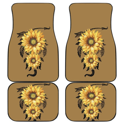 Car Floor Mats Native American Indian Sunflower Dream Catcher 210602