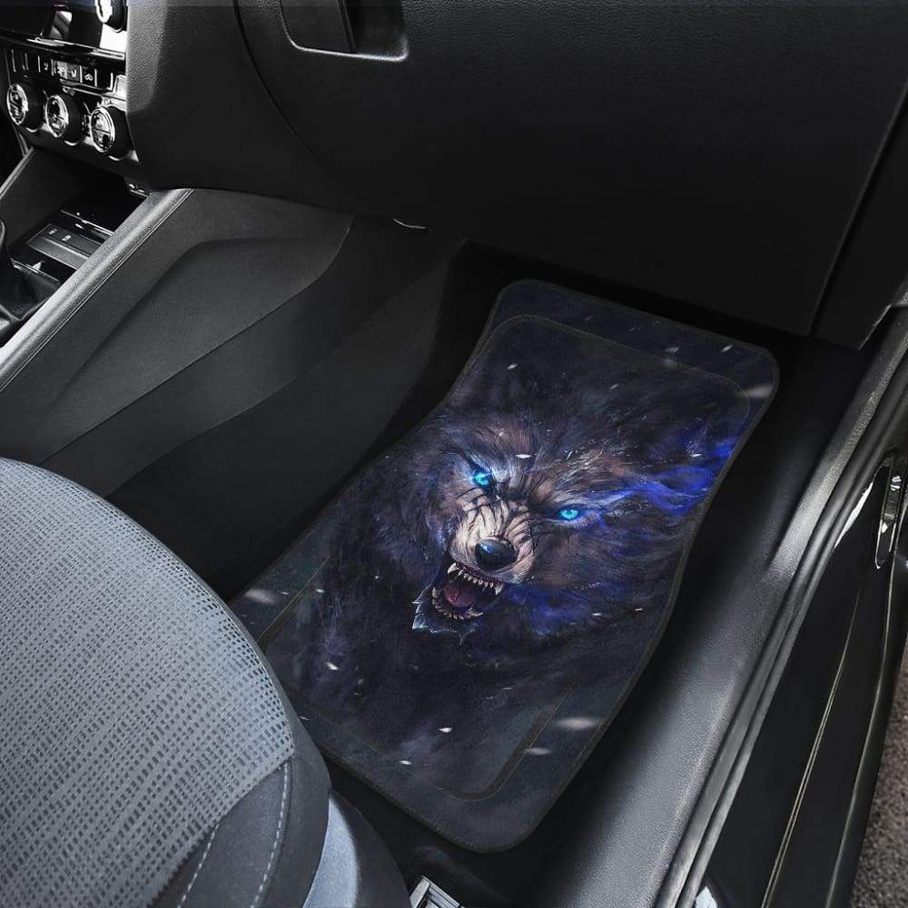 Car Floor Mats Wolf Sharp Eyes Ferocious 212502