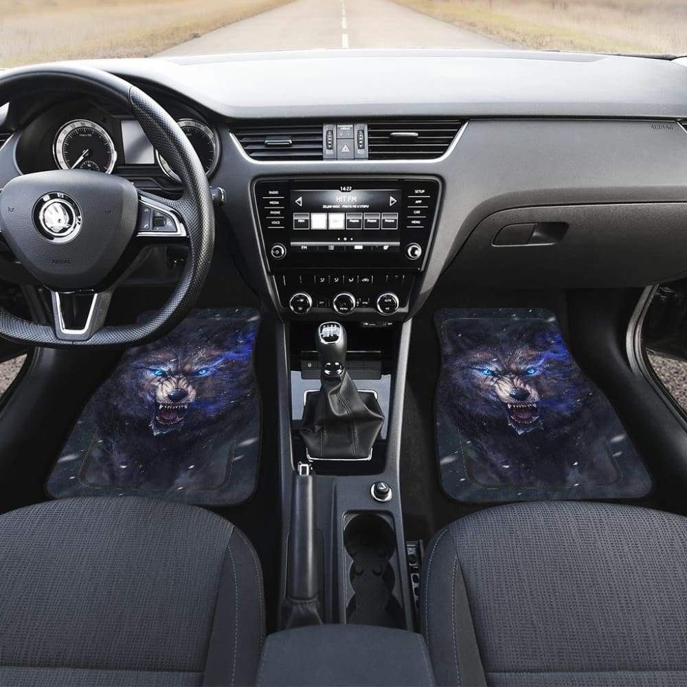 Car Floor Mats Wolf Sharp Eyes Ferocious 212502