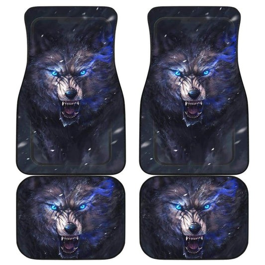 Car Floor Mats Wolf Sharp Eyes Ferocious 212502